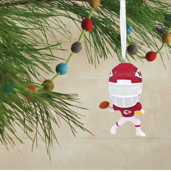 Hallmark NFL Kansas City Chiefs Bouncing Buddy Christmas Ornament 2pk - Picture 4 of 4